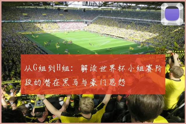 从G组到H组：解读世界杯小组赛阶段的潜在黑马与豪门恩怨